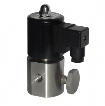 Small Orifice With Manual Control Solenoid Valve